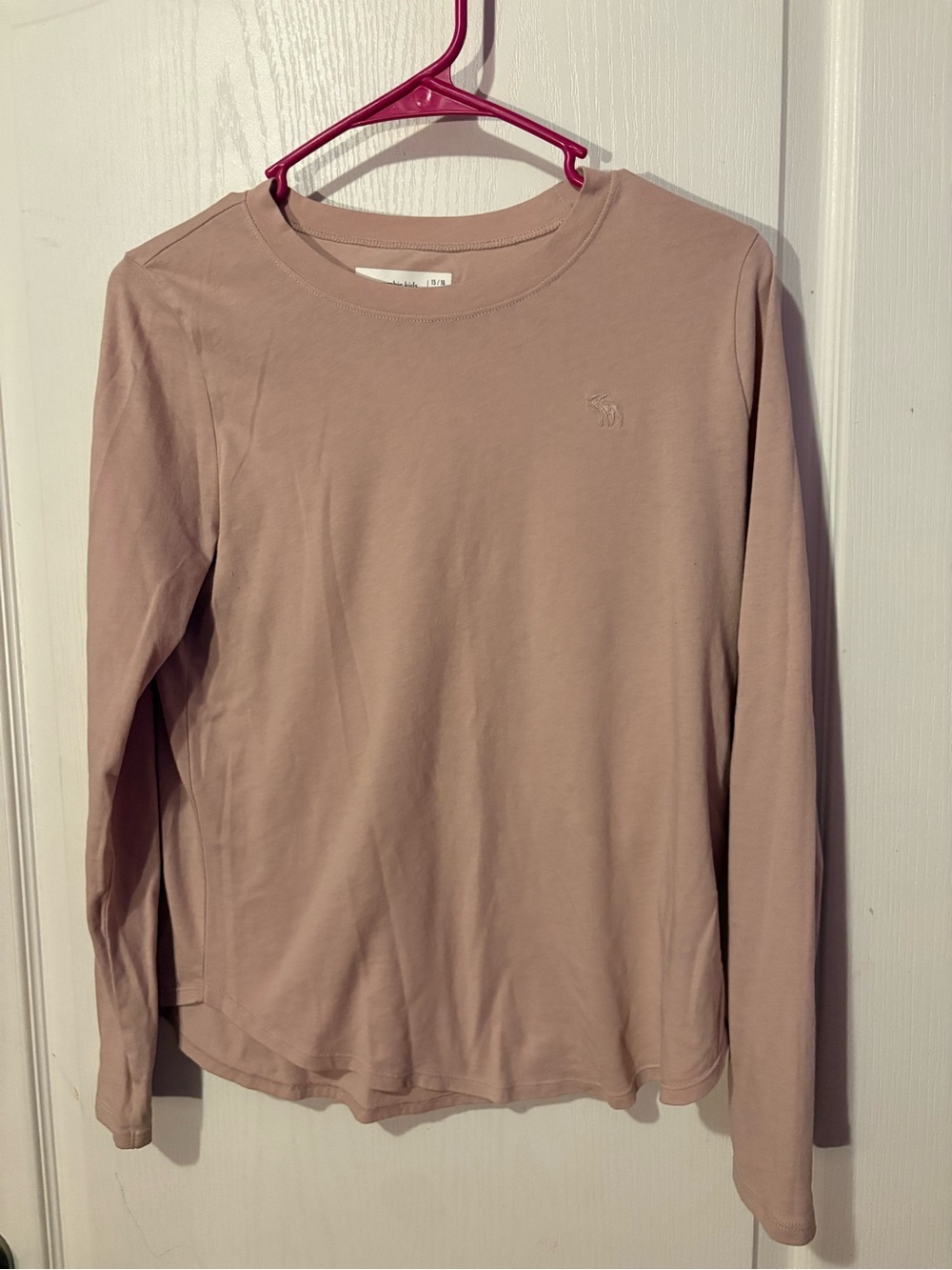 abercrombie kids muted mauve crew neck tee